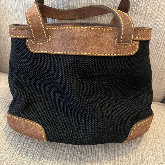 Tommy Bahama burlap suede purse - Picture 2 of 8